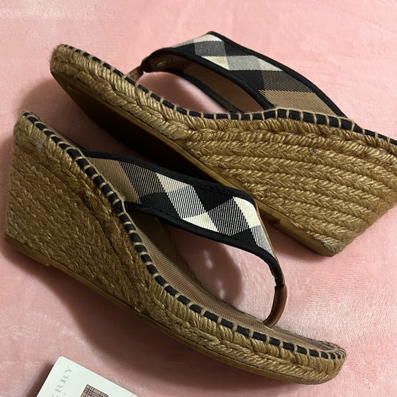 Burberry Authentic Wedge Sandals - Picture 2 of 11